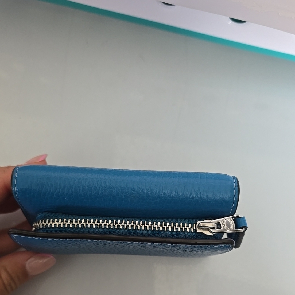 Coach Blue Leather Wallet - Picture 2 of 6